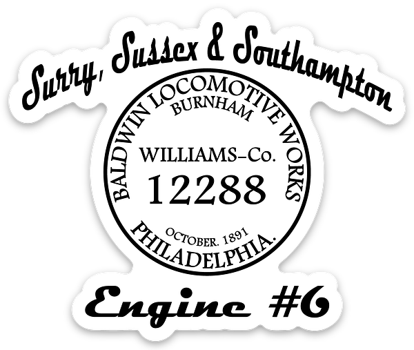 #6 Builder Plate Sticker