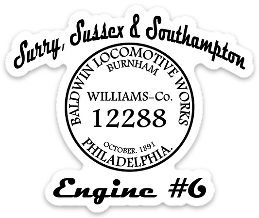 #6 Builder Plate Sticker