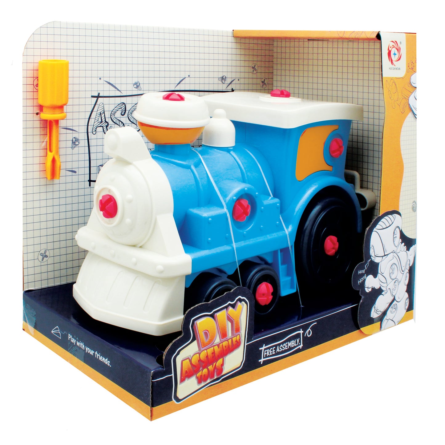 DIY ASSEMBLE TOY TRAIN-1FM-AT