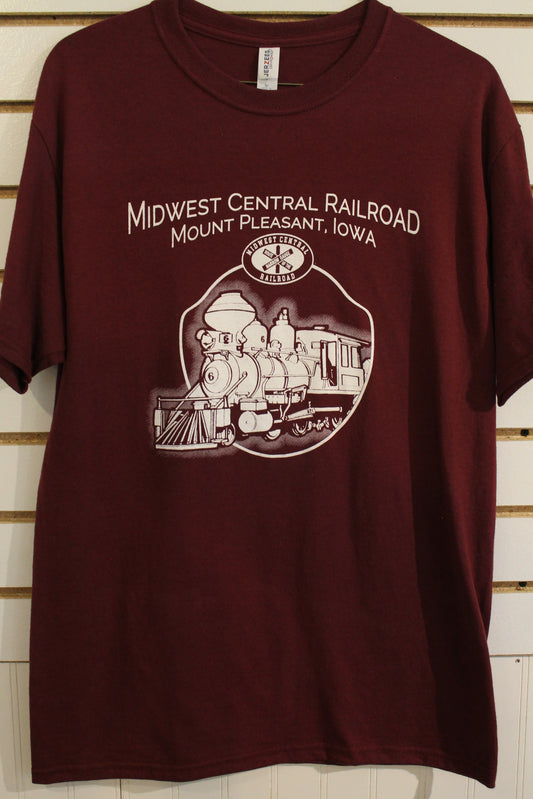 MCRR SHIELD T-SHIRT-YS-Maroon : Youth S
