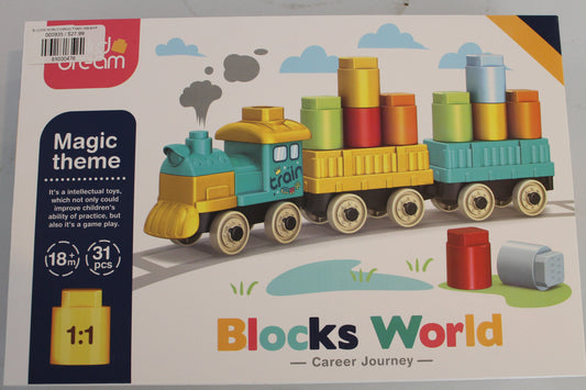 BLOCKS WORLD CARGO TRAIN-1BB-BWT