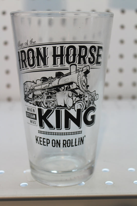 Iron Horse Pint Glass-03/9052