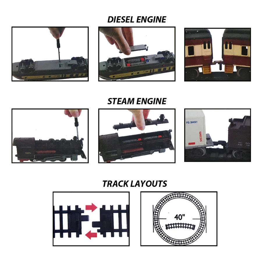 Classic Train Set - 14 Piece-WT-TR14
