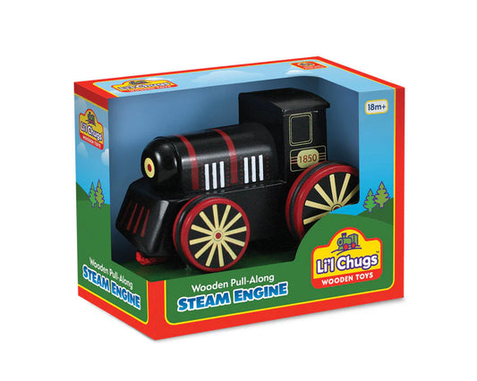 T035-WOOD PULL ALONG STEAM ENGIN-WT-WPSE