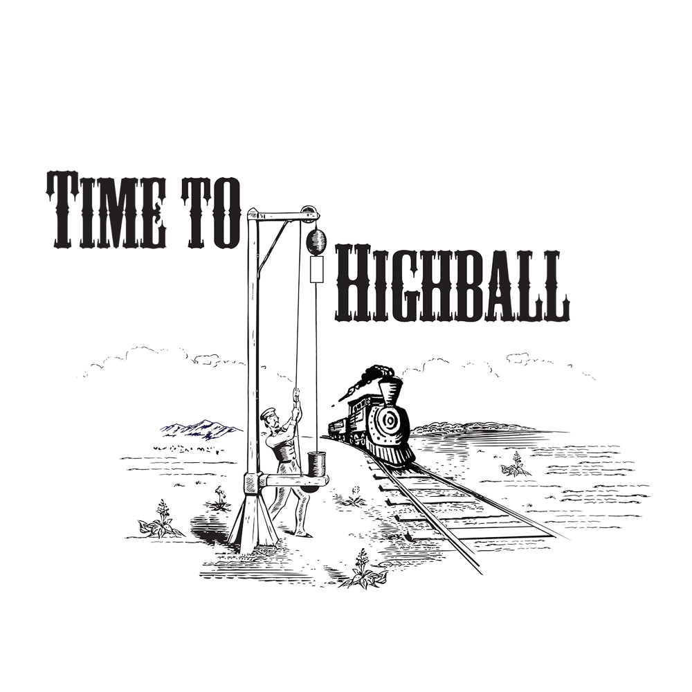 G015-IT'S TIME TO HIGHBALL GLASS Shooter-1SG-HB