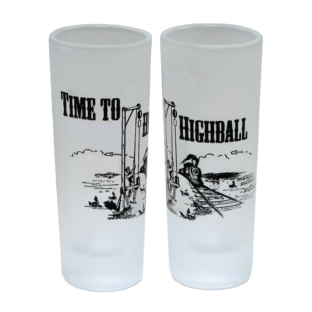 G015-IT'S TIME TO HIGHBALL GLASS Shooter-1SG-HB